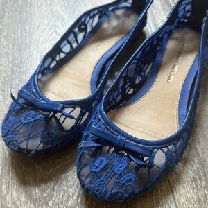 💕BOGO💕Antonio Melani Blue Lace Ballet Flats